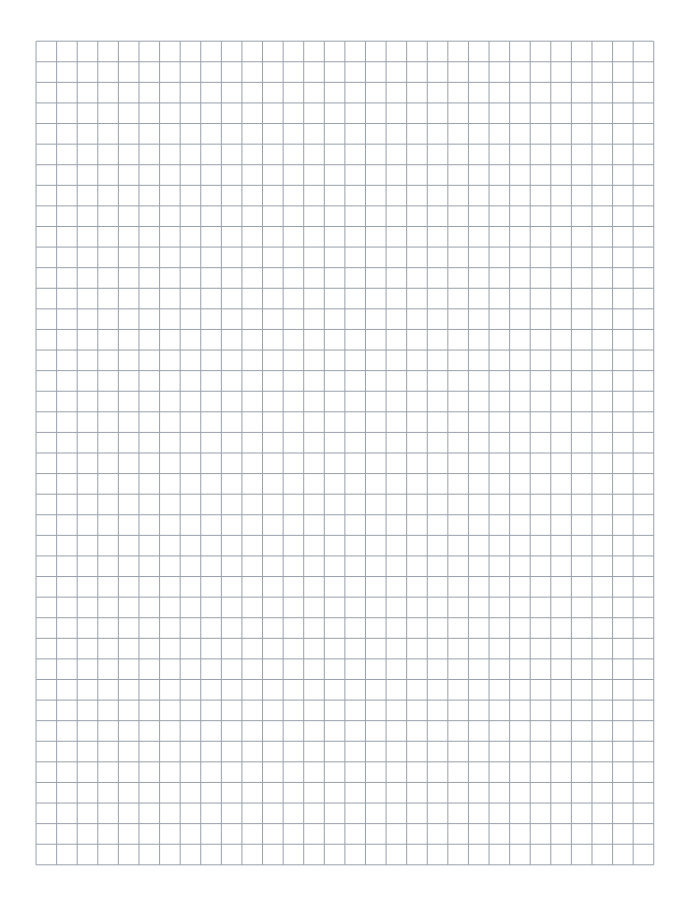 Interior page from Graph Paper Notebook