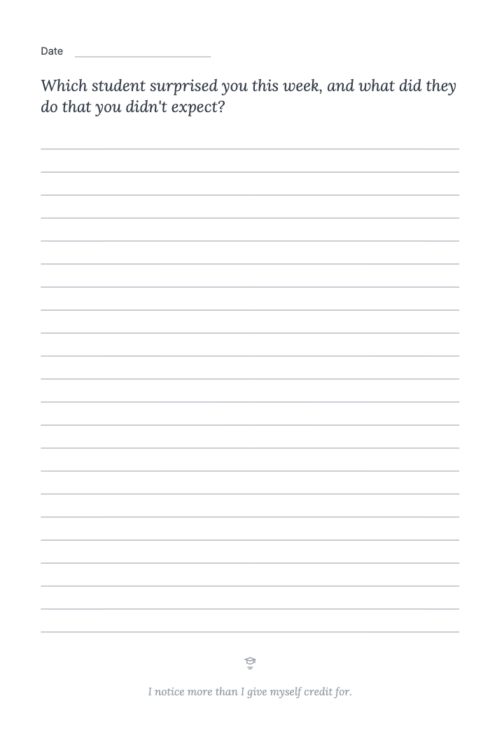 Daily page from Lessons I’m Learning